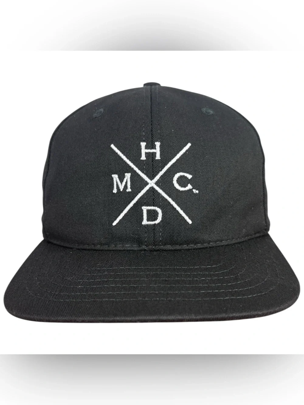 Harley-Davidson HDMC Embroidered Black Snapback Hat Cap One Size Made In USA